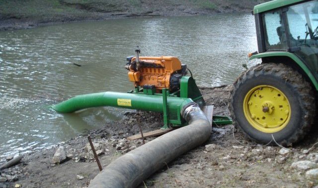 Pumping Water From a Lake for Irrigation